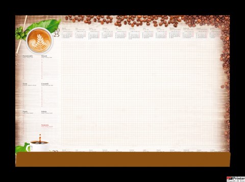 Terminarz - Planer A2 z listwą 2026 Kawa Michalczyk i Prokop T-1-A2-2 kalendarz biuwar