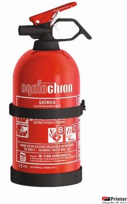 Gaśnica proszkowa 1kg OGP-1ZBC C
