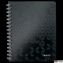 Kołonotatnik w kratkę A5 PP Leitz WOW, czarny 46410095