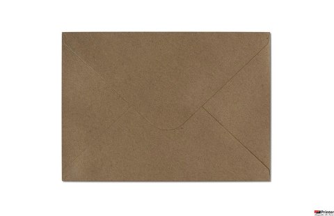 Koperta ozdobna KRAFT c.brązowy C6 120g (10) 280222 114X162MM GALERIA PAPIERU