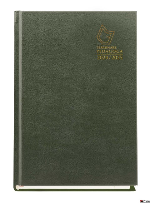Terminarz PEDAGOGA 2025/2026 ZIELEŃ A5 T-150V-Z Michalczyk i Prokop