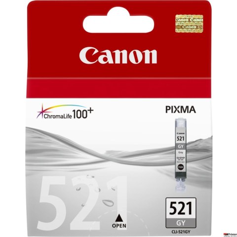 Tusz CANON (CLI-521GY) szary 440str MP980 2937B001