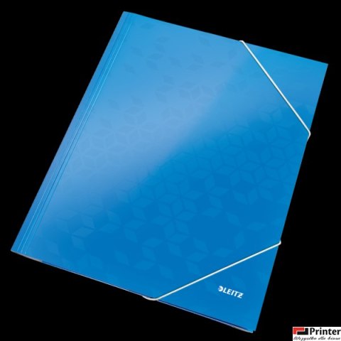 Teczka kartonowa z gumką LEITZ niebieska WOW 39820036