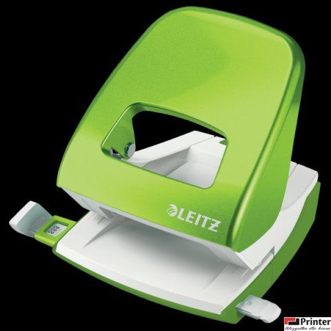 Dziurkacz duży metalowy Leitz WOW, zielony, 10 lat gwarancji, 30 kartek 50081054