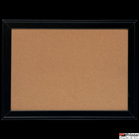 Tablica korkowa Nobo z szeroką czarną ramą, 585x430mm 1903922