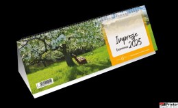 Terminarz IMPRESJE-ze spiralką 2026 Michalczyk i Prokop T-095-2-1 KALENDARZ 290x100mm tygodniowy