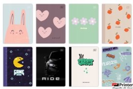 Zeszyt A5 32 linia mix wzorów INTERDRUK